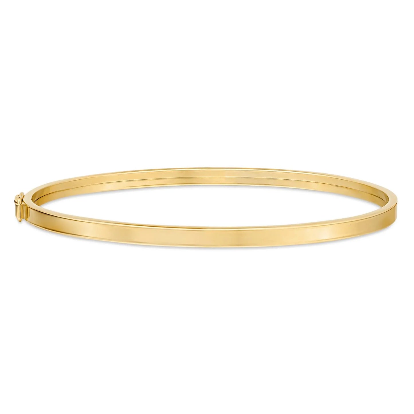 Pulseira Bracelete em Ouro 18 K Fio Quadrado