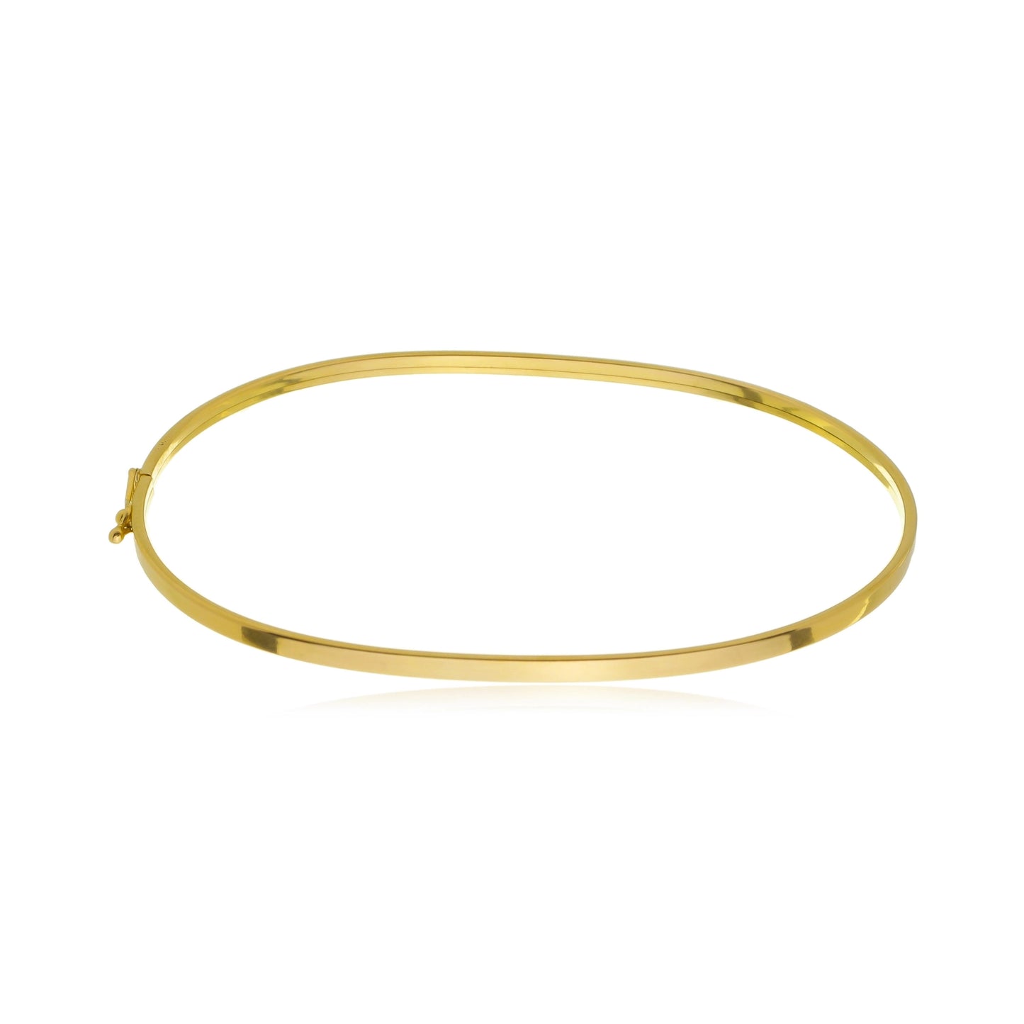 Pulseira Bracelete em Ouro 18 K Fio Quadrado