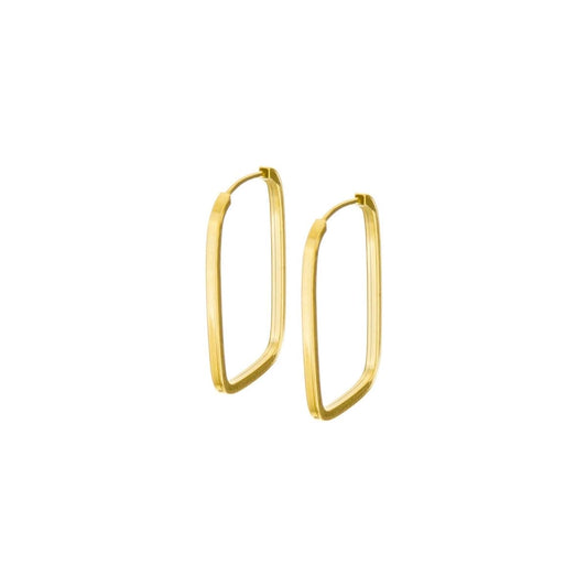 Brinco argola Retangular